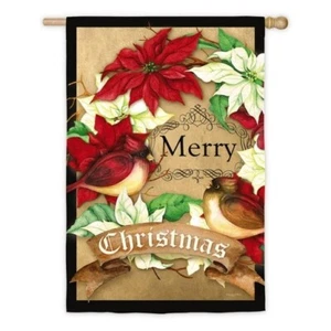Flagge Frohe Weihnachten 13S3969 Evergreen Wildlederhaus 28 Zoll x 44 Zoll - Bild 1 von 1