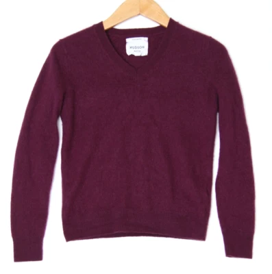 Suéter Hudson North Mujer S Púrpura Cachemira Dinero Antiguo Clásico Tranquilo Lujo Foto 1 de 4