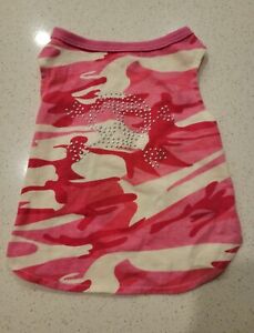 Dog Boots & Barkley Outfit Pink & White Camo w/Bling SMALL 