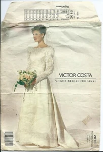 Vogue 2618 sew pattern My daughter's Wedding BRIDAL GOWN Glam DRESS VICTOR COSTA - Picture 1 of 4