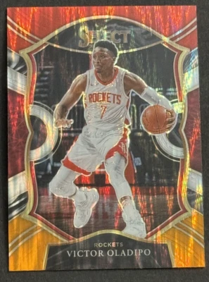 2020-21 Panini Select Concourse Victor Oladipo #7 Red White Orange Shimmer Prizm - Image 1 of 2