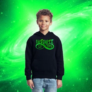 Infinite Lists kids Hoodie,Infinite Lists Sweatshirt,Infinite Lists green Galaxy - Picture 1 of 4