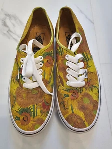 Vans Off The Wall x Vincent Van Gogh Museum Sunflowers Low Sneaker Women 8.5 - Picture 1 of 8