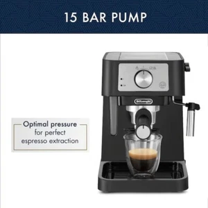 MAXPW-De'Longhi Stilosa Manual Espresso Machine with Drip Tray ( Black ) - Picture 1 of 6