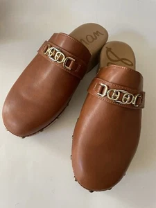 Sam Edelman Kaye Women’s SZ 9 Vegan Leather Mule Clogs Shoes Brown Studs NEW - Picture 1 of 10