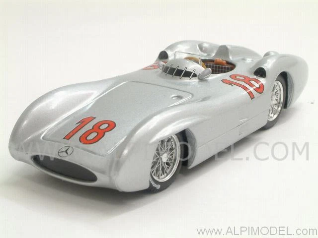Mercedes W196 GP France 1954 Juan Manuel Fangio World Champion 1:43 BRUMM R280 - Immagine 1 di 1