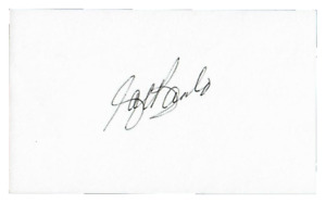 "Oakland Athletics" Sal Bando Hand Signed 3X5 Card