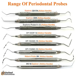 Periodontal Diagnostic Color Coded Probe Gum Depth Measuring Explorer Probes - Picture 1 of 8