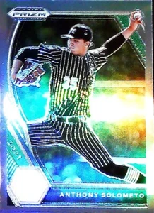 2021 PRIZM DRAFT PICKS PDP37 ANTHONY SOLOMETO CHROME REFRACTOR FREE SHIP - Picture 1 of 2