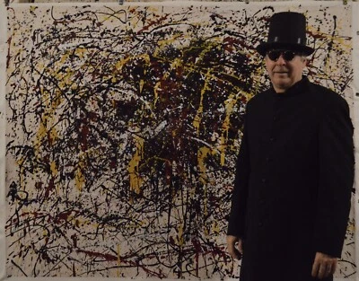 Jackson Pollock inspired ￼Painting, 72” X 56” Acrylic, Abstract, POP Art, Modern - Image 1 of 4