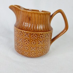 Sadler Pitcher England Brown Starbust Pattern 2 PT Vintage - Picture 1 of 11