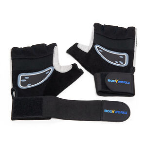 Bodyworks Best Supergrip Training Handschuhe mit Bandage (Kraftsport)