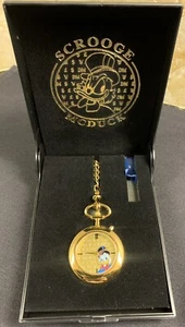 1997 Disney Scrooge McDuck 50th Anniversary Pocket Watch Limited Edition #0777 - Picture 1 of 8
