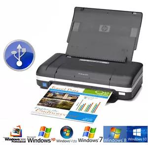 KLEINER MOBILER DRUCKER HP OFFICEJET H470 USB FÜR WINDOWS XP 7 8 10 TOP BAT - Bild 1 von 1