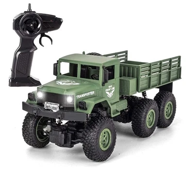 50 Minutes Playing Time RC Military Truck, Off-Road Remote Control Car Army T... - Image 1 of 4