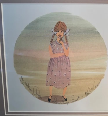 Litografía limitada vintage P Buckley Moss "Something Sweet" 95/1000 firmada envío gratuito Foto 1 de 4