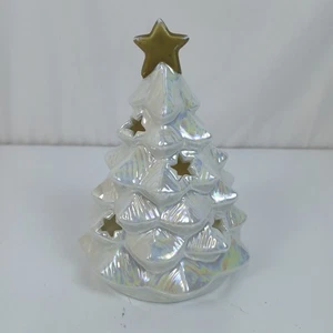 Candelabro votivo árbol de Navidad vintage 5" de alto - Imagen 1 de 6