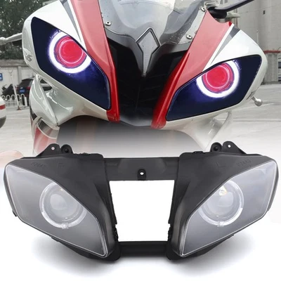 For Yamaha YZF R6 YZF-R6 2006-2007 HID Angel Devil Eyes Front Headlight Assembly - Image 1 of 4