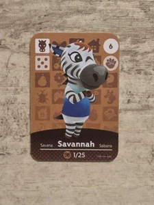 SAVANNAH!!! AMIIBO!! RARE!! ANIMAL CROSSING #6 HOT ITEM!! - Picture 1 of 1