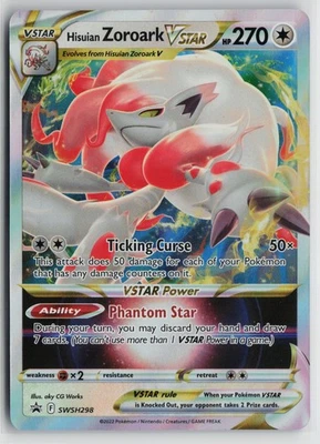 Pokemon Hisuian Zoroark VSTAR - SWSH298 SWSH: Sword & Shield Promo Cards Promo c - Image 1 of 2
