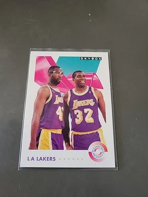 MAGIC JOHNSON NBA CARD SKYBOX 1991-92 TEAMWORK # 471 Los Angeles LAKERS - Bild 1 von 4