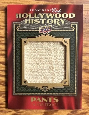 FRANK SINATRA 2009 UPPER DECK HOLLYWOOD HISTORY MOVIE WORN COSTUME CARD #HH-1￼ - Image 1 of 2
