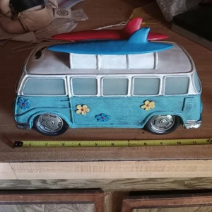 Volkswagen Van Yard Decor Furgone Surfer Illuminato Solare - Foto 1 di 5