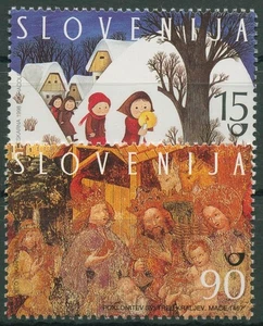 Slowenien 1998 Weihnachten Neujahr Weihnachtsmotive 240/41 postfrisch - Picture 1 of 1