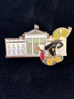 Prendedor raro 2010 Disney Store Jiminy Cricket Serie Monumento Casa Blanca LE 250 Foto 1 de 4