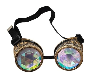 Gafas Caleidoscopio Costura Gafas Steampunk - Juegos con disfraces o Disfraz para Adultos Foto 1 de 4