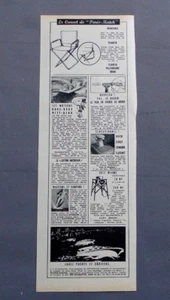 PUBLICITE ANCIENNE ADVERT CLIPPING 281017 / LE CARNET DE PARIS -MATCH PLIANFER - Imagen 1 de 1