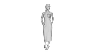 Printle U Mujer 136-Mujer Sin Mangas Bodycon Vestido Figura para Dioramas Conjunto de Tren - Imagen 1 de 11