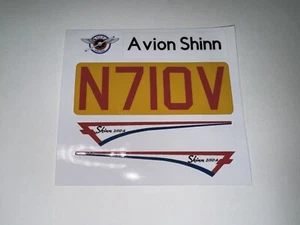 Cox .049 6215 Yellow Avion Shinn Reproduction Sticker Set. - Picture 1 of 1
