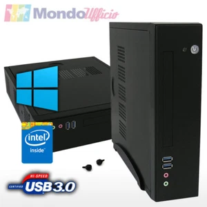 PC Slim Mini Itx Intel J1900 Quad Core - Ram 8 GB - HD 1 TB - Windows 10 Pro - Foto 1 di 1