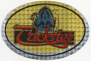TRICKSTER - Original - Aufkleber - 70er Jahre - Sticker - Reflektierend - A - Foto 1 di 1