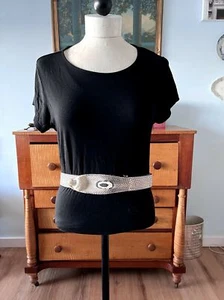 Vintage White Black Cobra Belt - Real Cobra? / Eclectic Cos Play - Picture 1 of 7