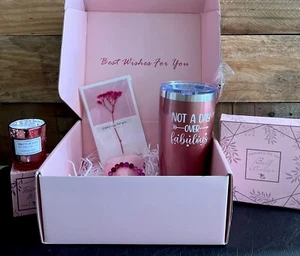 Geburtstag Geschenkbox Damen, Geburtstagsgeschenk Becher Badebombe Armband Kerze hübsch - Bild 1 von 14