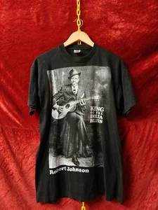 Vintage 90s Delta Blues Robert Johnson Tee - Picture 1 of 10