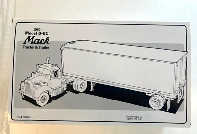 Vintage First Gear 1960 Model B-61 Mack Tractor & Trailer Die Cast Metal 1994 - Image 1 of 4