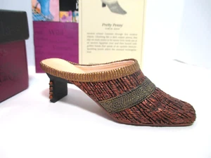 Just The Right Shoe ‘Pretty Penny’ Item 25105 Copper Mule Raine 2000 has COA Box - Picture 1 of 4