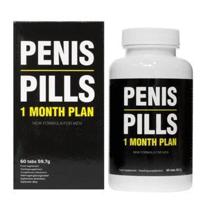 Penis Pills 1 Month Plan Food Supplement for Men 60 Tablets - Picture 1 of 6