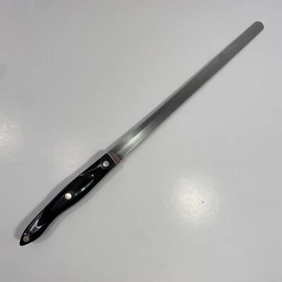 Cutco USA DD 1724 Cortador Cuchillo de Pan Serrado Hoja 9 3/4" Mango Oscuro 1990 Foto 1 de 4