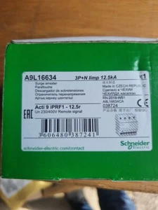 Schneider A9L16634 iPRF1 arresto sovratensioni 12,5 Ka 3P+N - Foto 1 di 2