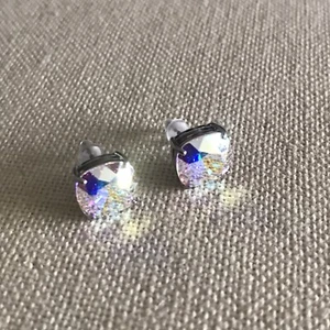 Origami Owl ER0013 Collector's Club Excl "Clara AB" Silver Stud Earrings "New" - Picture 1 of 7