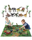 TEMI Dinosaur World Toy Figure w/ Activity Play Mat & Dinosaurs & Trees Set