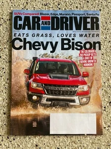 Car and Driver Magazine April 2019 - Eats Grass, Loves Water Chevy Bison - Picture 1 of 3