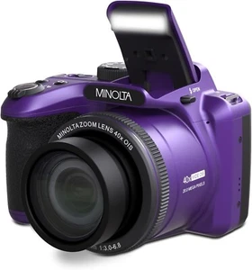 Minolta MN40Z ProShot 20MP/1080P FHD Digital Camera With 40x Optical Zoom-Purple - Picture 1 of 6