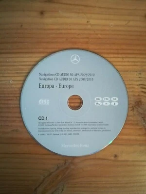 Navigation CD Mercedes AUDIO 50 APS NTG2 SCANDINAVIA GREAT BRITAIN IRELAND 2010 - Bild 1 von 2