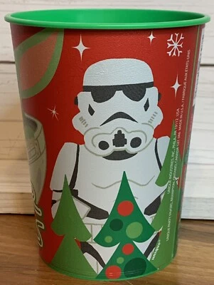 Рождественский пластиковый стакан Star Wars Mandalorian 16 унций штурмовик малыш Йода - Изображение 1 из 3