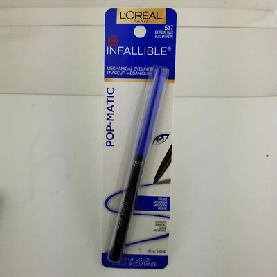 L'Oreal Paris Infallible Pop-Matic Mechanical Eyeliner #517 Extreme Blue New - Image 1 of 4